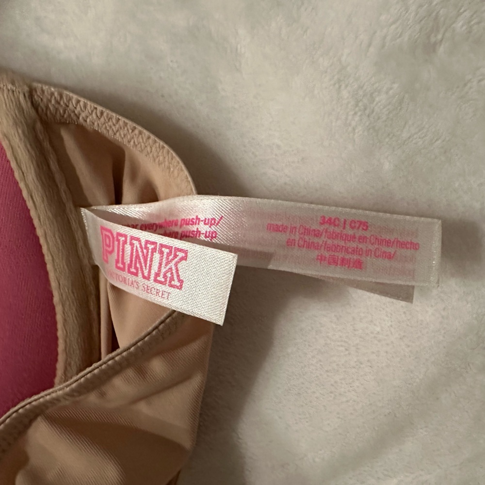 PINK Victoria Secrets The Everywhere Pushup 34C, Bali 36C bras - Picture 3 of 6